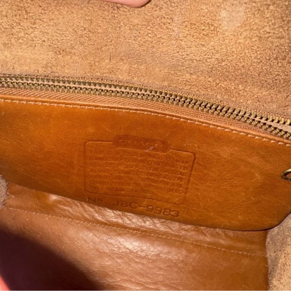 Vintage Coach 9983 Regina Leather Satchel Bag Purse Crossbody Brown W/ Strap - Picture 12 of 16